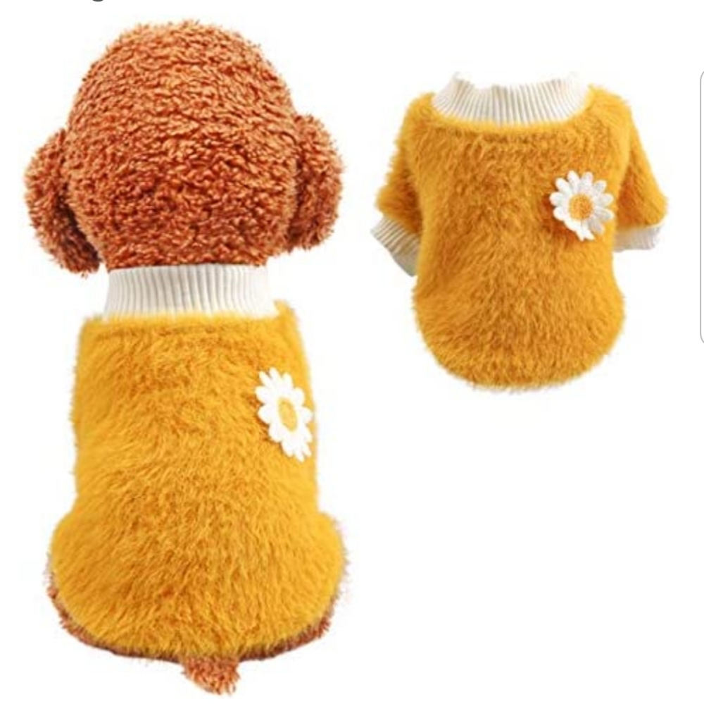 Daisy Fuzzy Dog Sweater
